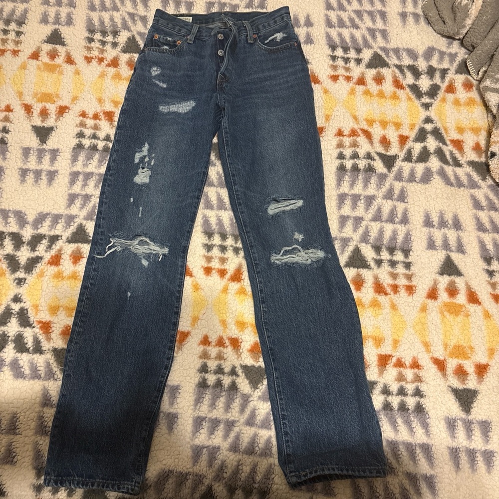 Levi's Women's Straight Leg Blue Jeans